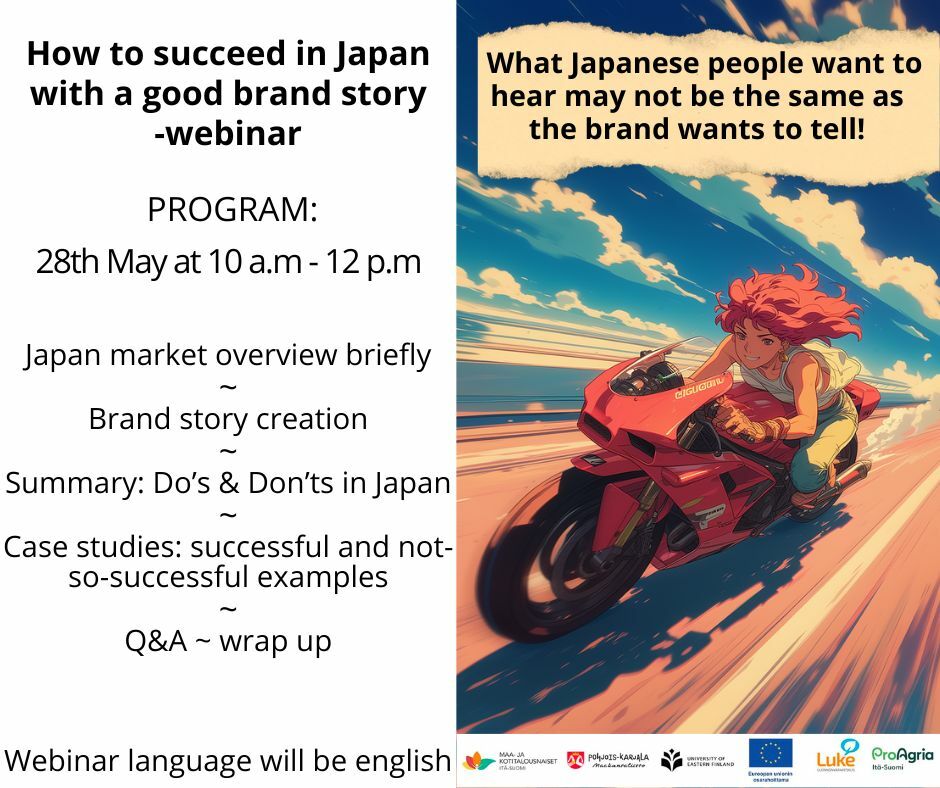 How to write a good brandstory for Japan -webinar 28th May 2024